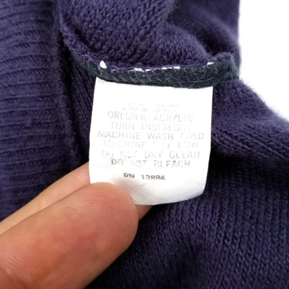 VINTAGE Pierre Cardin Luxe Orlon Purple V-Neck Sweater Old Money Quiet Luxury